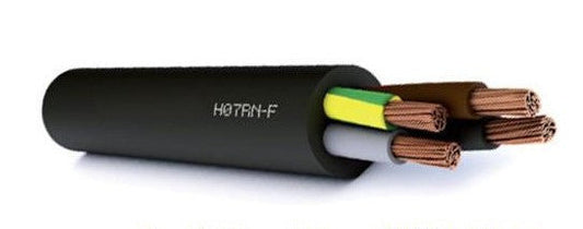 4 Core, HO7-RNF  Rubber Mains Cable (Ordered Per Metre) 4 / 2.5mm / HO7-RNF