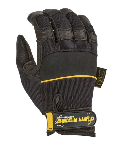 Dirty Rigger - Leather Grip Multi-Purpose Gloves (Full Finger)