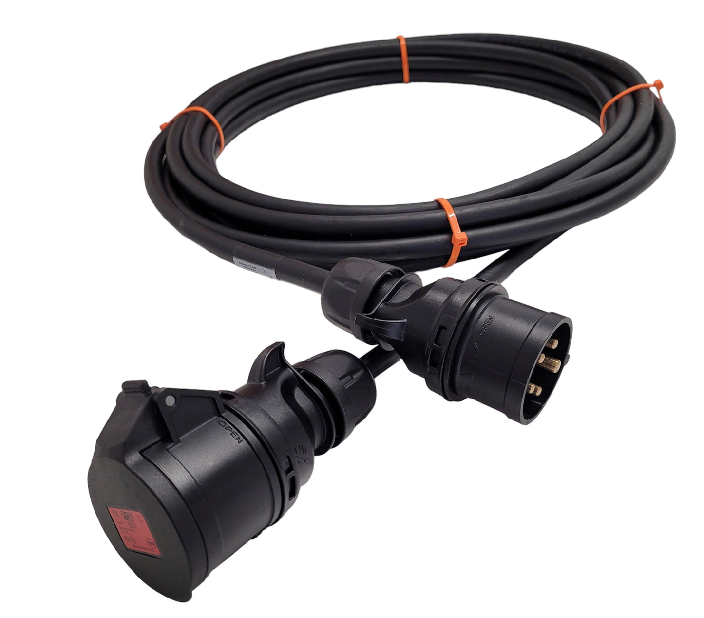 5m - Power Extension Cable 16Amp 400v - 2.5mm HO7-RNF - 5 Pin IP44