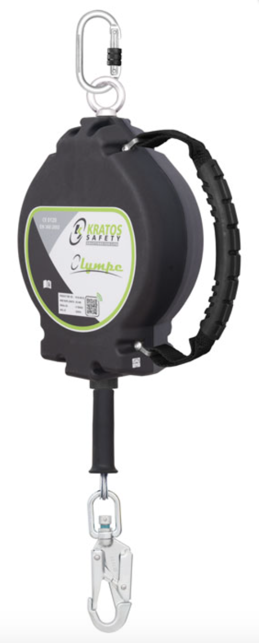 Kratos - 25m or 30m Olympe Wire Rope Fall Arrest Block - Vertical Use Only 30m