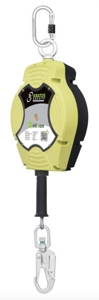 Kratos - 15m Length Helixon Retractable Wire Rope Fall Arrest Block - Vertical Use 15m