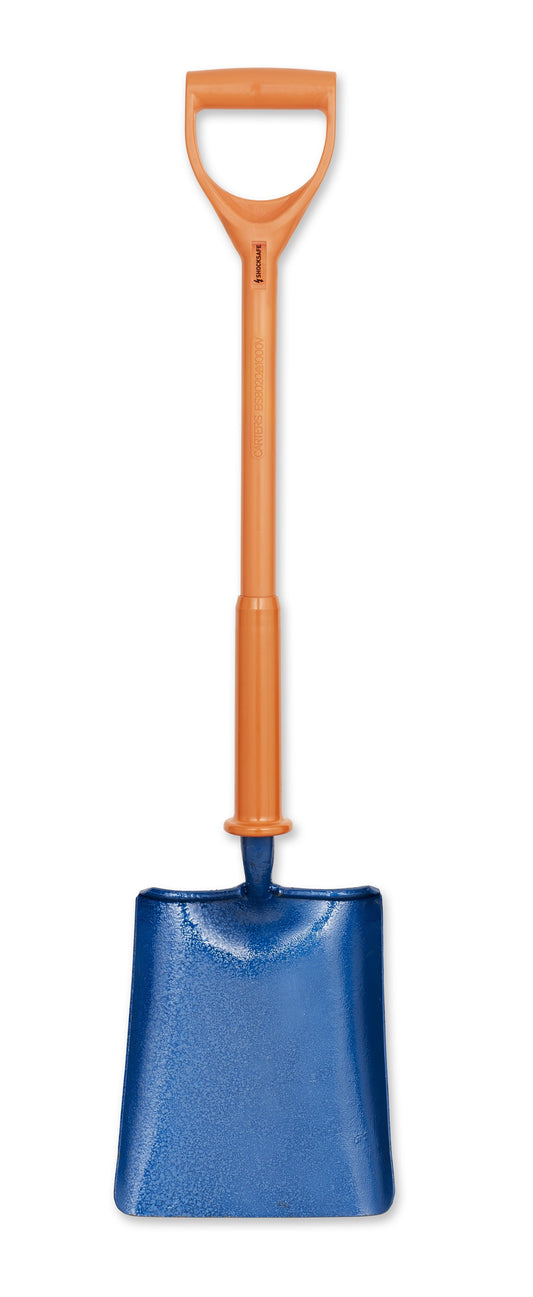 SHOCKSAFE - SQUARE MOUTH TREADED INSULATED SHOVEL BS8020