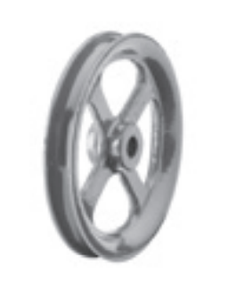 Lightweight Rope Sheaves made of Cast Iron (Model No. 28) 130mm / 150kg / 12mm