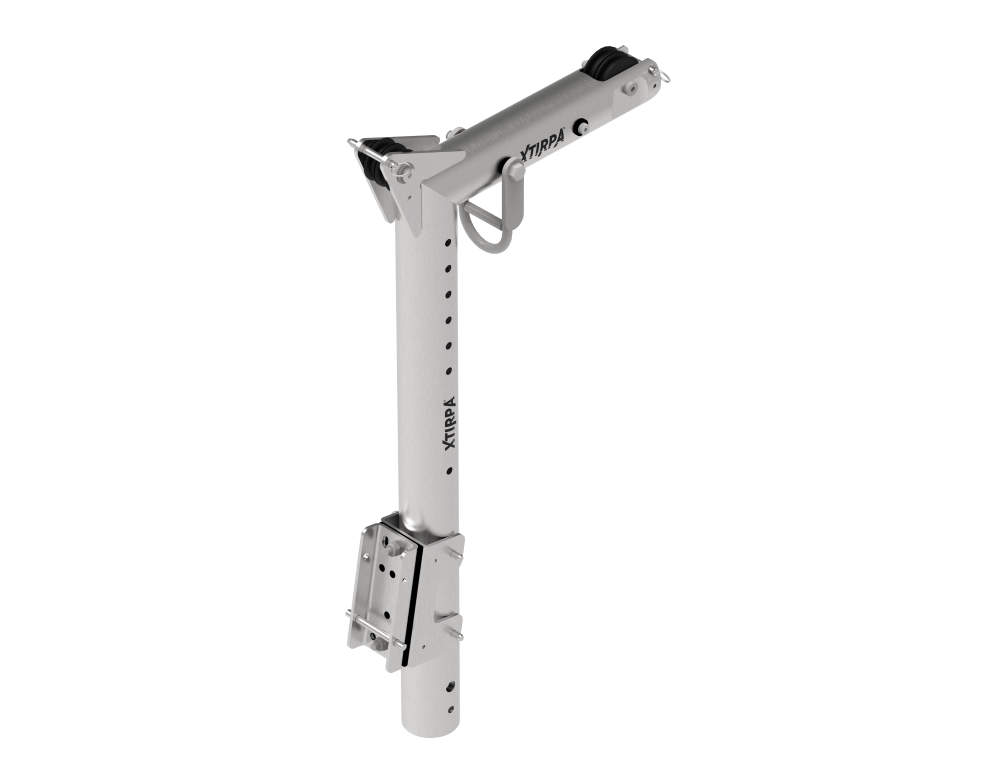 Xtirpa 76mm Davit Arm with Built In Mast, 914mm Height x 381mm Reach