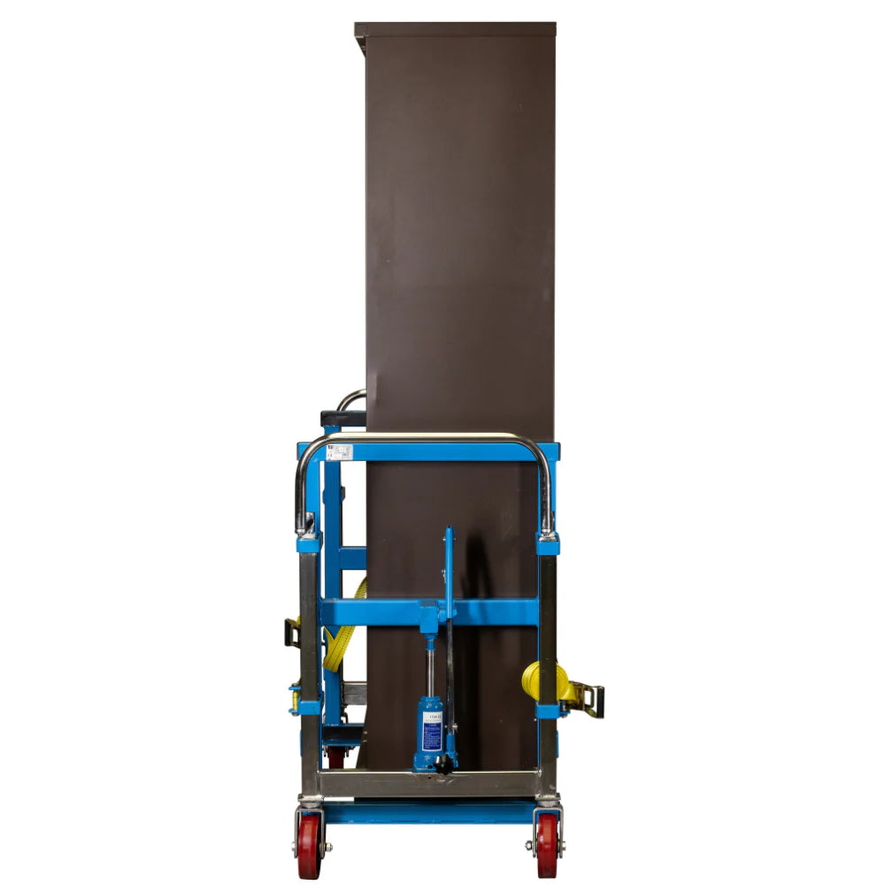Side profile of 1800kg Large Hydraulic Furniture Movers in use