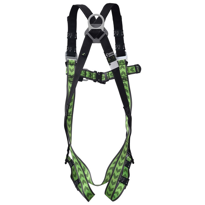 Kratos - Move 3 - Rear View of Elasticated Full Body Scaffolder Harness - Size S-L from RiggingUK