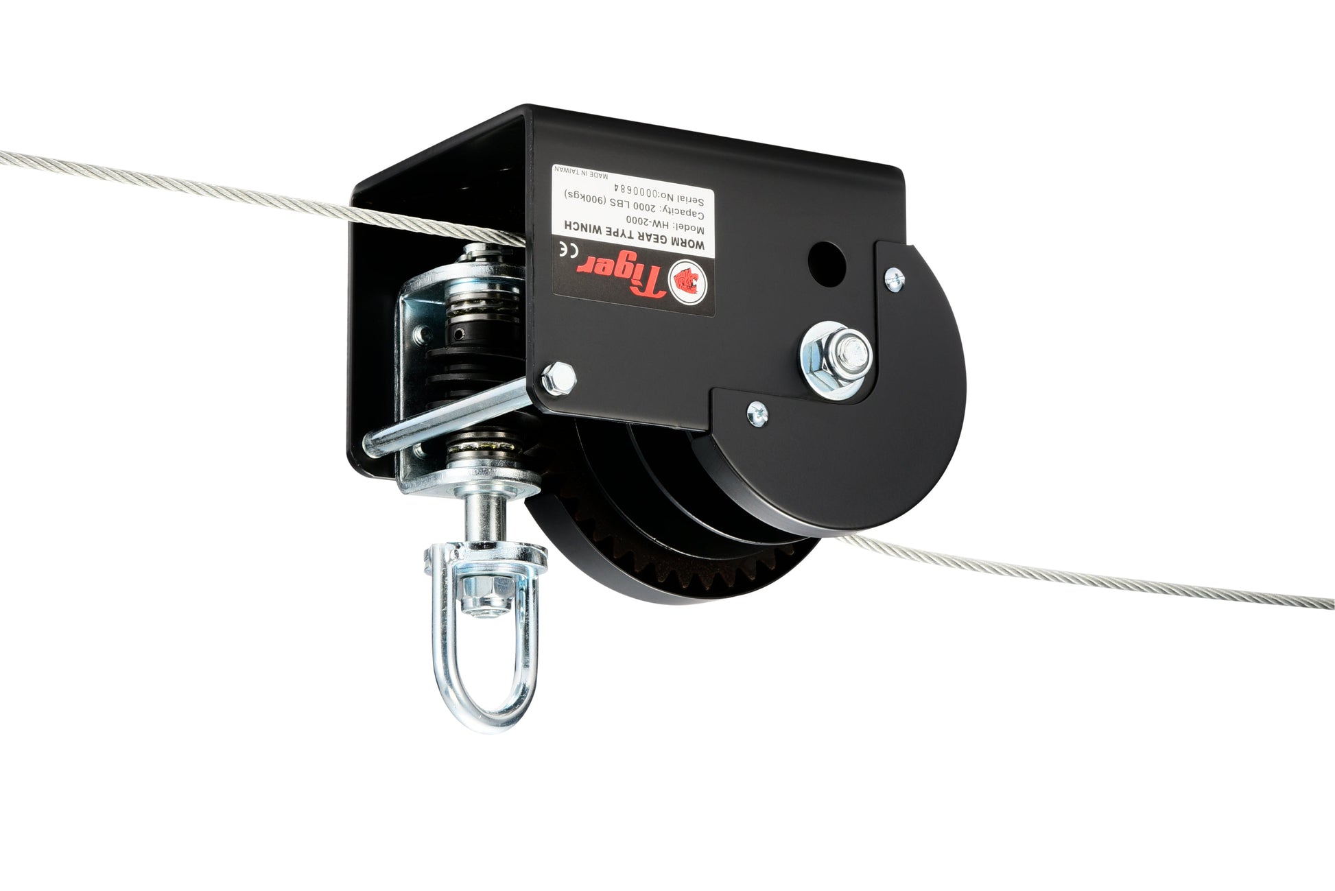 TIGER General Purpose Hand Winch Twin drum with loop drive HW-2000