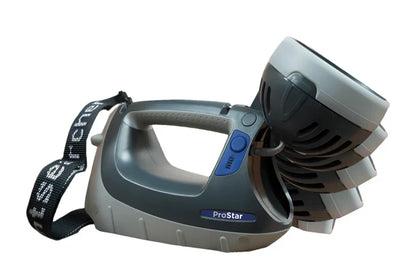 Grey and Black NightSearcher ProStar Lite 10000 Lumen rechargeable searchlight