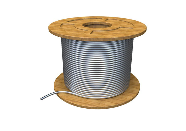 7x19 Construction Pre-Reeled Galvanised Wire Rope Cable Drum (100m)
