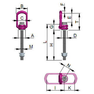 RUD - VLBG-PLUS LOAD RING METRIC THREAD MAXIMUM LENGTH