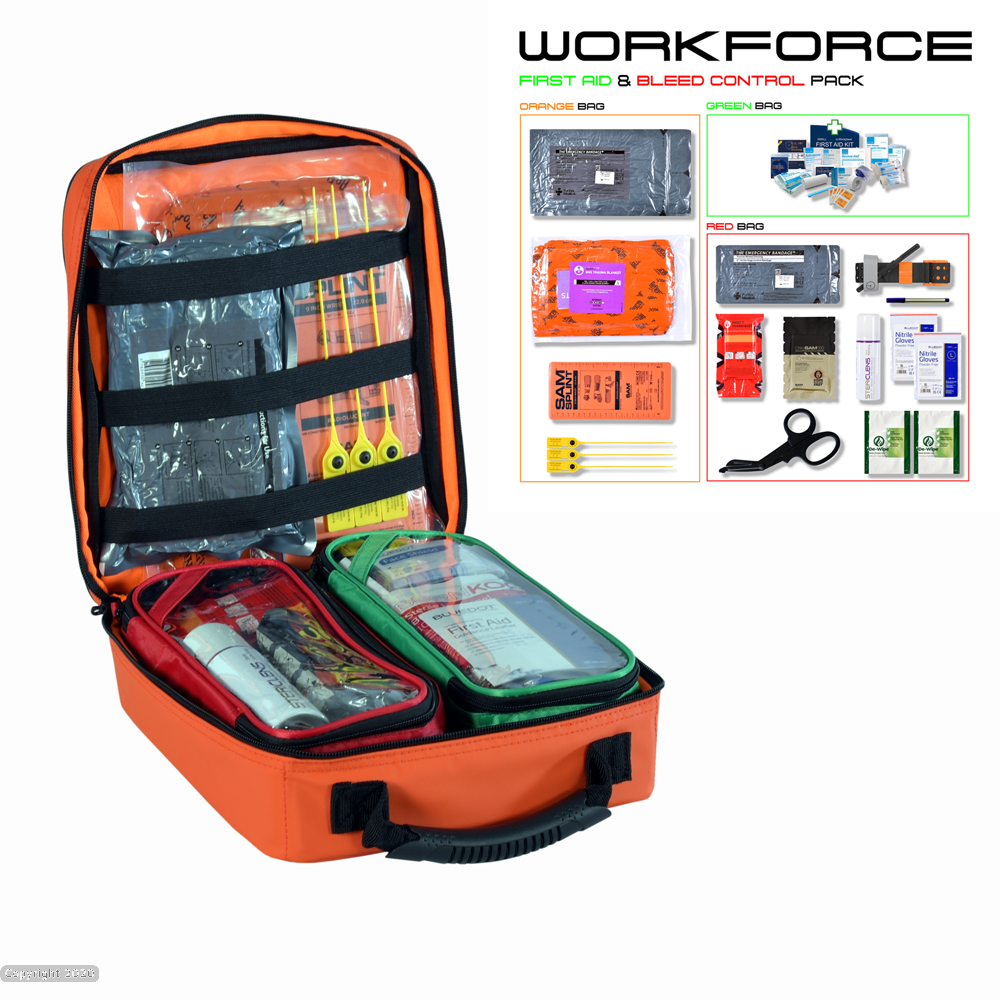 WORKFORCE – First Aid & Bleed Control Trauma Kit