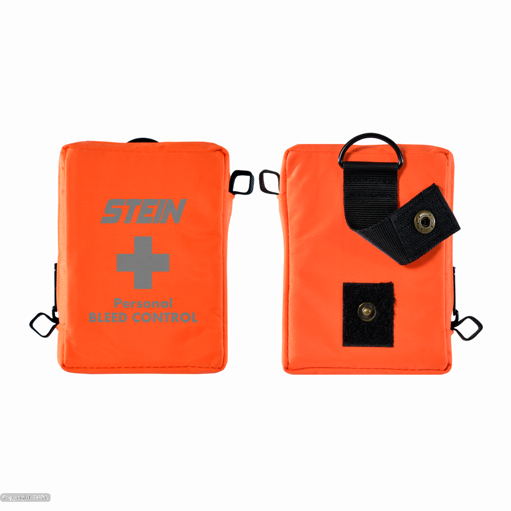 STEIN - SOLO - Personal Bleed Control Kit front and back of pouch
