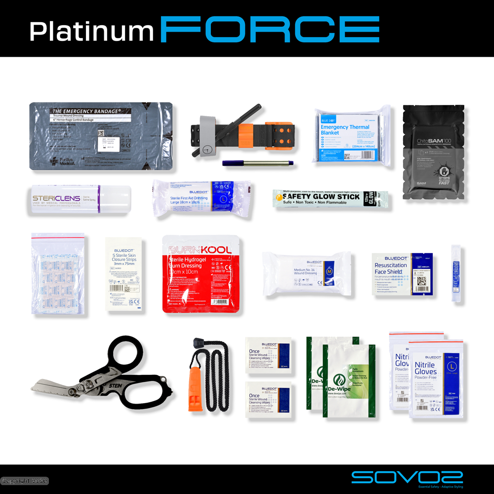 SOVOS - Platinum FORCE bleed Control Trauma Kit