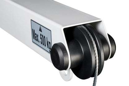 SD250 EV - 250kg Zinc Finish Swivel Hoisting Davit (Built in winch with 13m Cable)