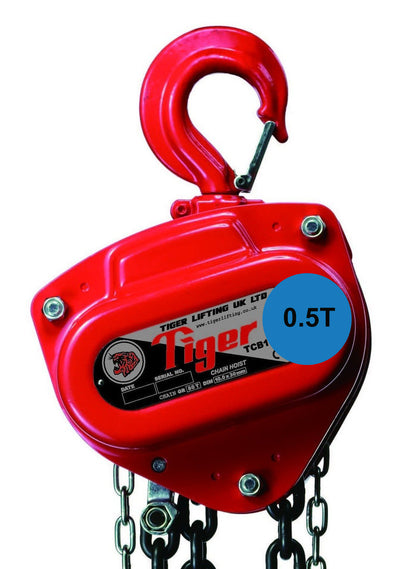 TIGER CHAIN BLOCK  PROCB14, 0.5t CAPACITY Ref: 211-1 available from RiggingUK next working day deliveryUK