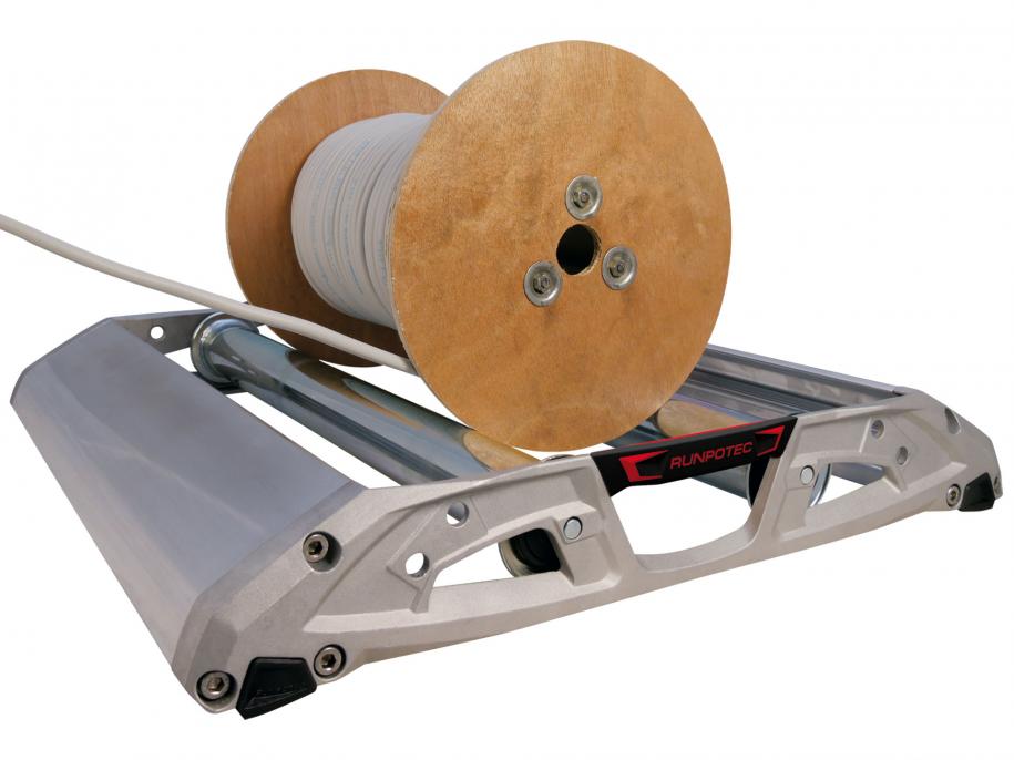 CABLE DRUM ROLLER PRO 530 (215kg) cable drum unwinder from RUNPOTEC