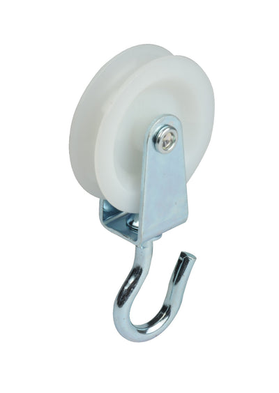 Polymide Pulley with Rotating Steel Hook for Fibre Rope
