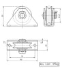 Haacon 125kg SWL - PTM-125SS - Pulley with Stainless Steel Bracket