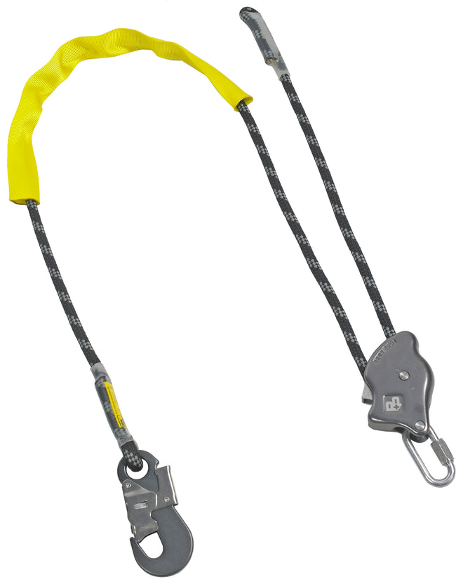 Adjustable Work Positioning Lanyard with hook and protective cover ABRAT- Abtech