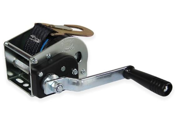 AFDS Goliath Zinc Plated Webbing Winch supplied with 50mm webbing strap & hook