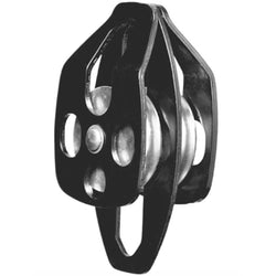  Kratos - Double Pulley cw Moveable Flanges - to Suit 9-16mm DIA Rope - 40kN