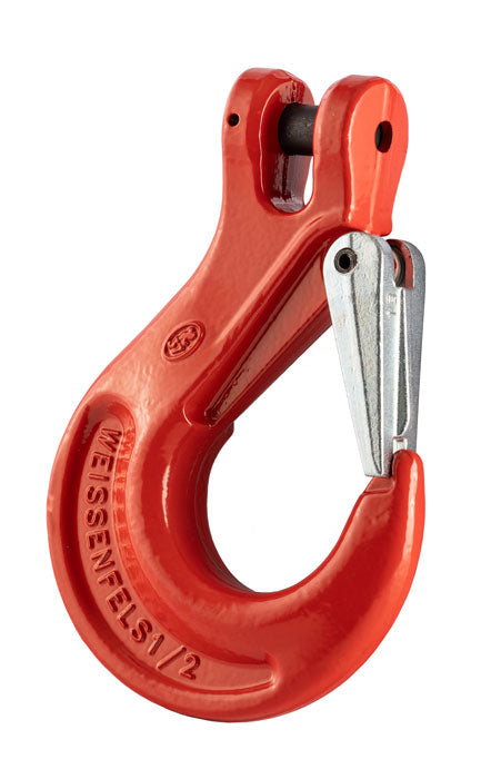 Grade 8 Clevis Sling Hook with Safety Catch to BS-EN 1677-2