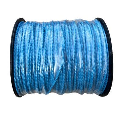Duct Draw Rope  - 6mm Blue Polypropylene Rope 500m Length 550kg