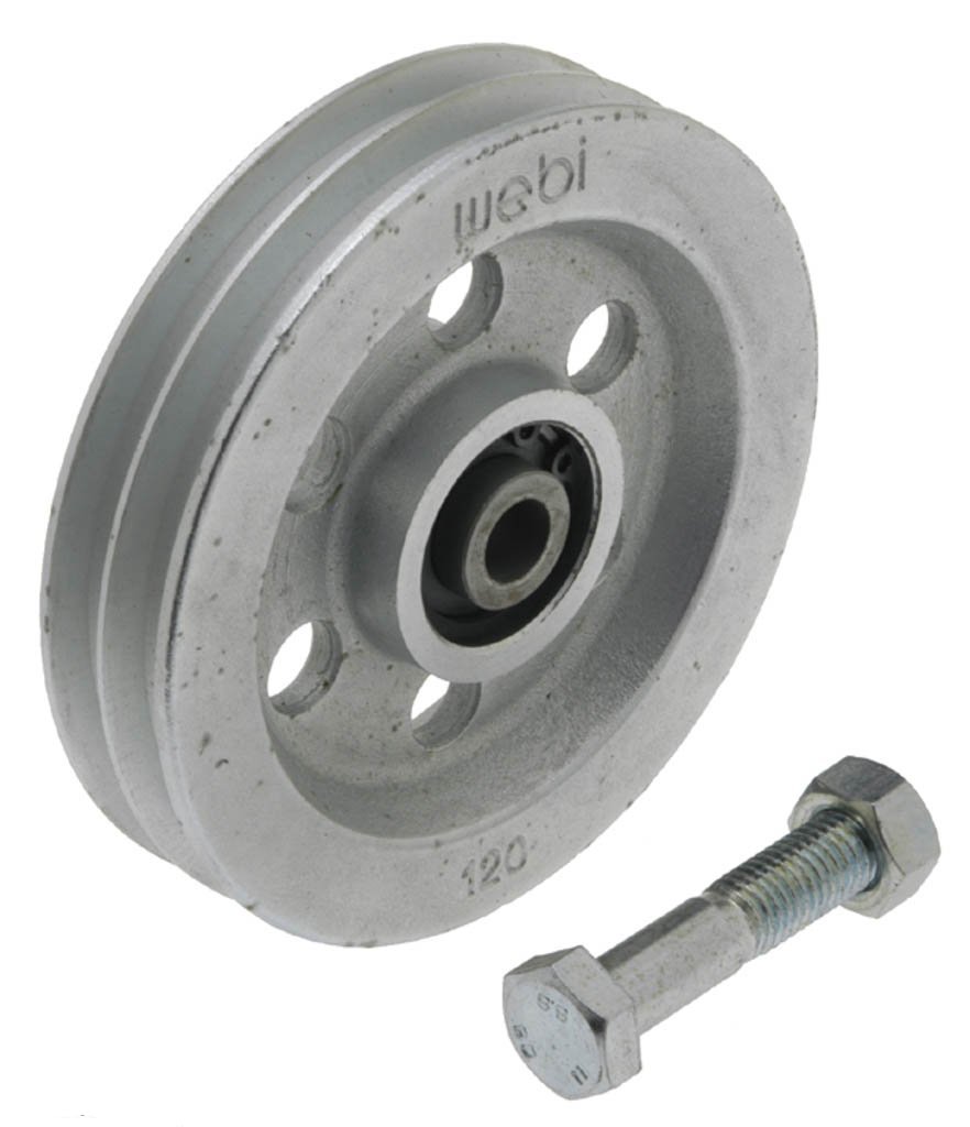 WEBI Pulley Type ETT-74D - Galvanised Cast Iron Double Groove Pulley (ETTER)