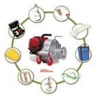Forestry Kit 1 - with 700kg Portable Winch Petrol Capstan Winch
