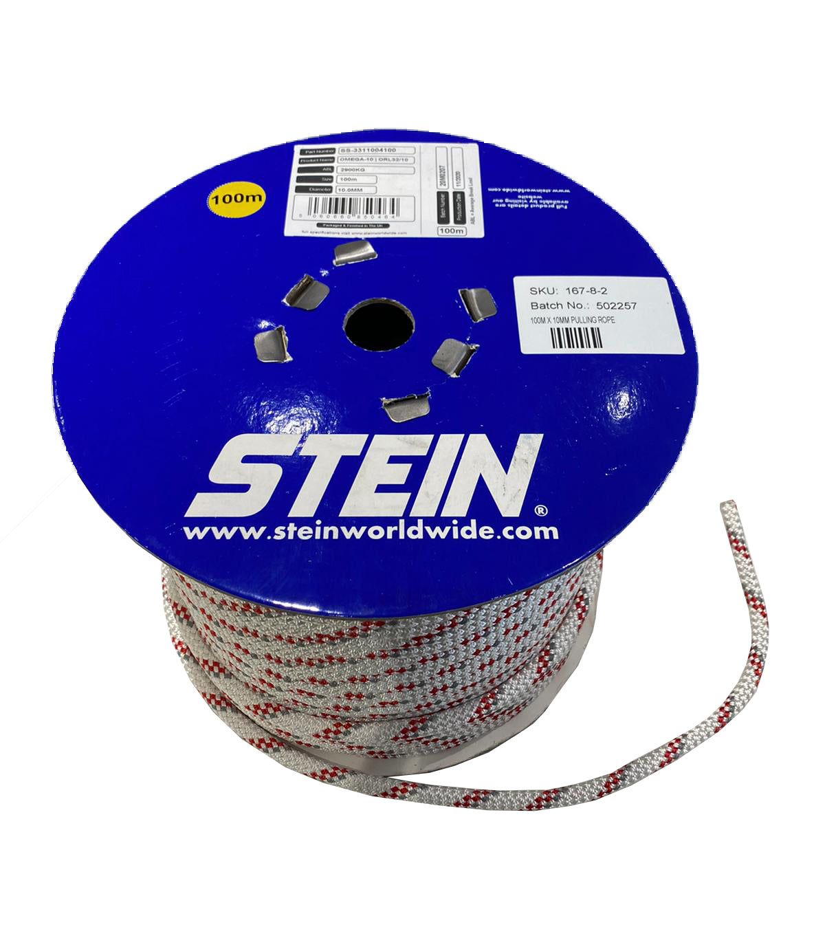 STEIN - 10mm Pulling Rope with Plain End ABL 2900kg  