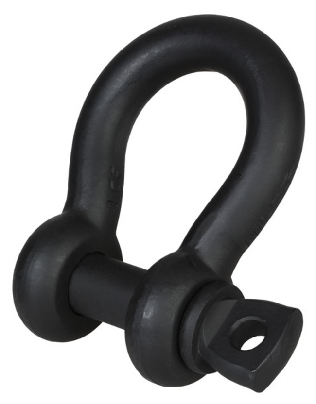 Green Pin Grade 6 Theatre Bow Shackle with Screw Collar Pin