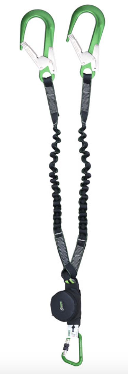 1.5m Gravity-S Y Forked Shock Absorbing Expandable Webbing Lanyard