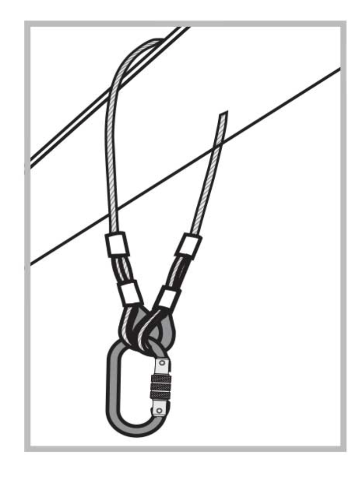 1m/2m Anchorage Steel Wire Rope Sling