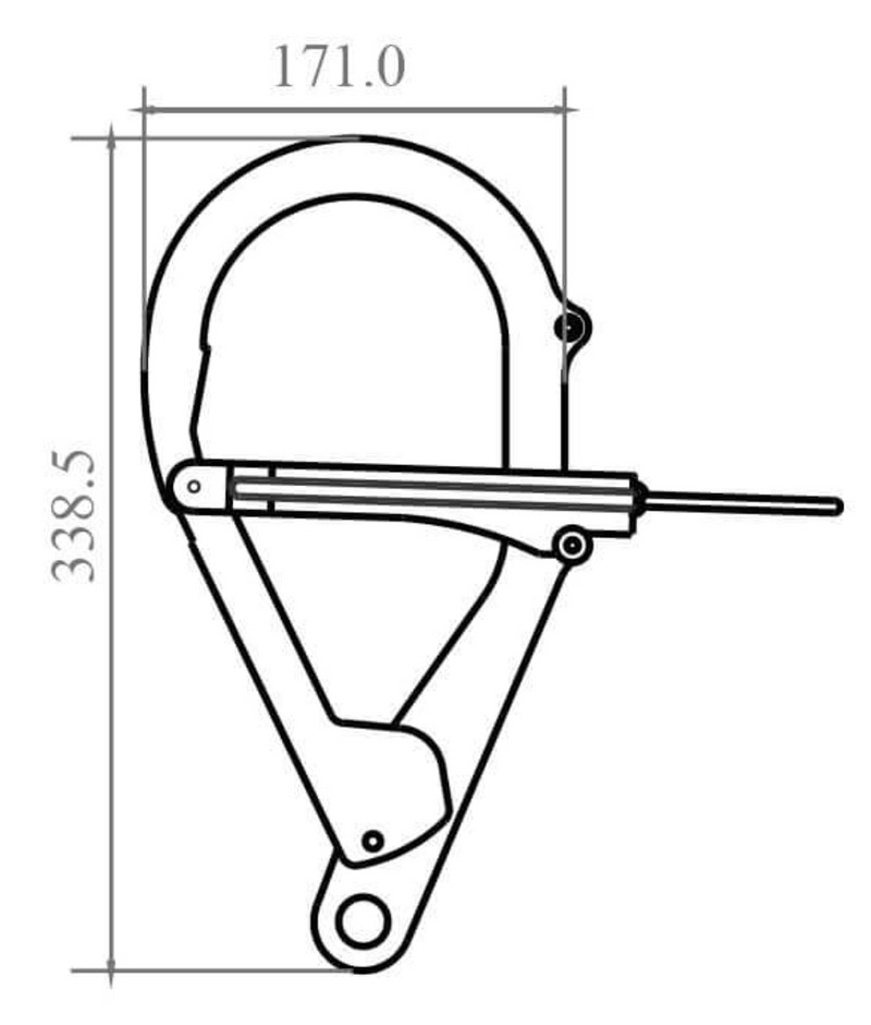 Dimensions for Steel Anchorage Hook