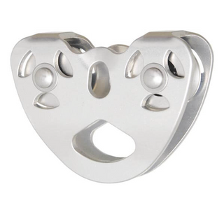 Kratos - Double Tandem Climbing Pulley - 45kN - for 9-12 mm Dia Kernmantle Rope