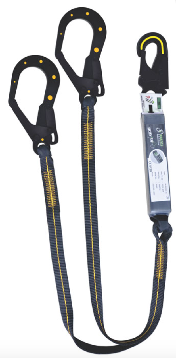 1.5m Dielectric Forked Shock Absorbing Lanyard