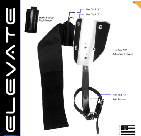 STEIN - ELEVATE Climber Kit - 43 or 67mm Gaffs (Blue)