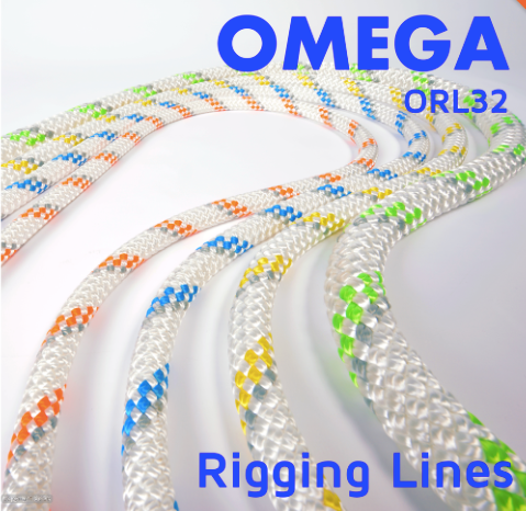 STEIN - OMEGA-16 - 16mm DIA Rigging Line 50m ORL-32/16 - with Spliced Eye