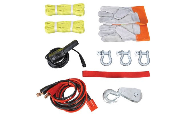 Trojan Portable Utility 12v (1814kg) Winch with Synthetic Rope