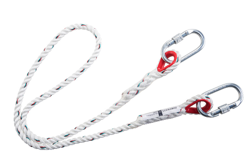 Single Rope Restraint Lanyard White - Length 1.5m