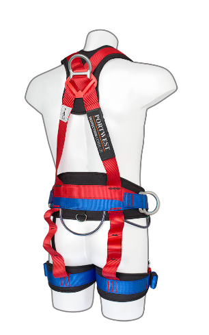 Portwest 4 Point Comfort Plus Harness Red