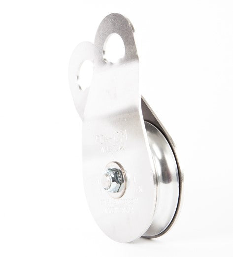 Single Swing Side Pulley Sheave 76mm (Snatch Block for 10mm Rope)