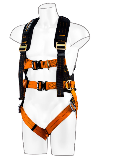 Portwest - Ultra 3 Point Safety Harness - Black/Orange