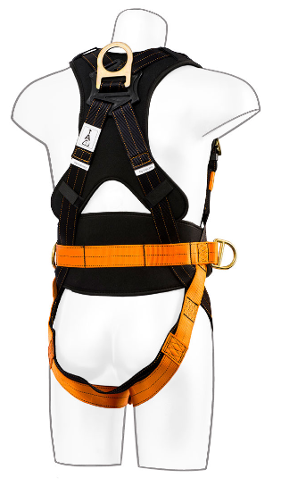 Portwest - Ultra 3 Point Safety Harness - Black/Orange