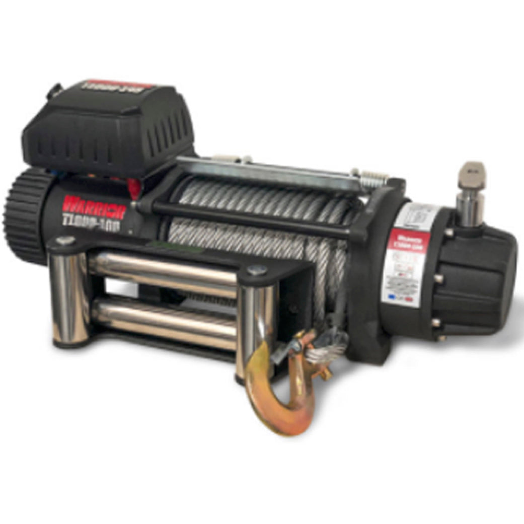 T-1000 Severe Duty Military Winch - 10,000 lb 12V & 14V- Complete with Steel Rope