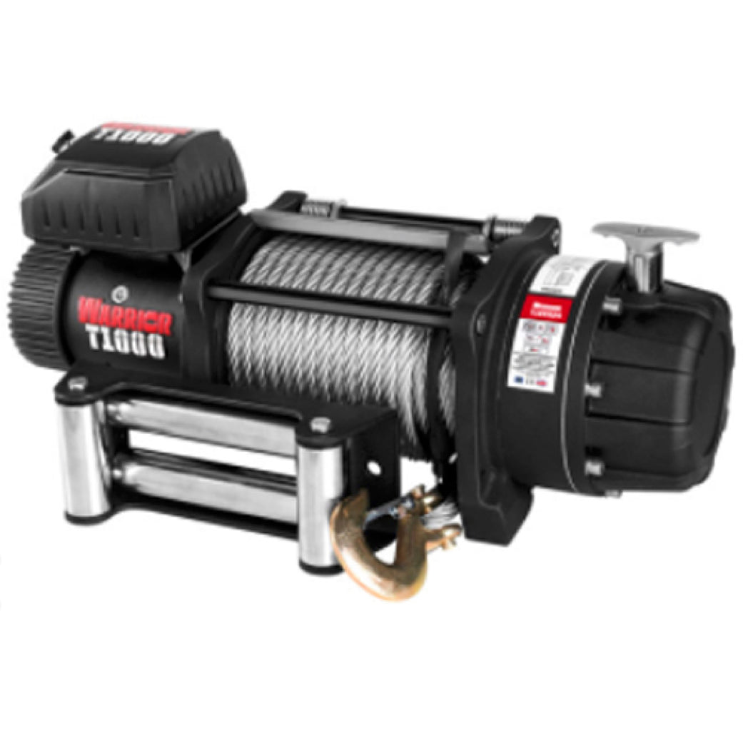T-1000 Severe Duty Military Winch - 22,000 lb 12V & 24V- complete with Steel Rope