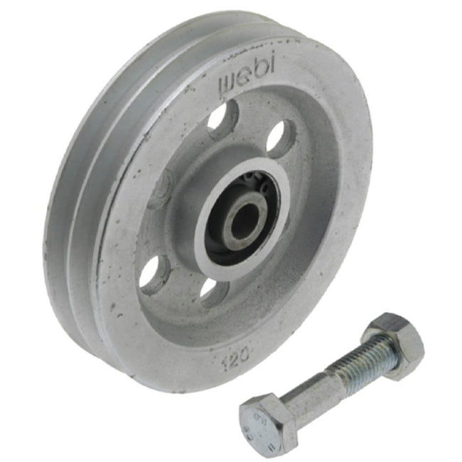 Galvanised Cast Iron Double Groove Pulley Type ETT-74D : 300-500kg