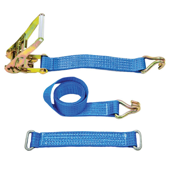 Recovery Wheel Straps Complete System with Claw Hook and Flat Strap Links